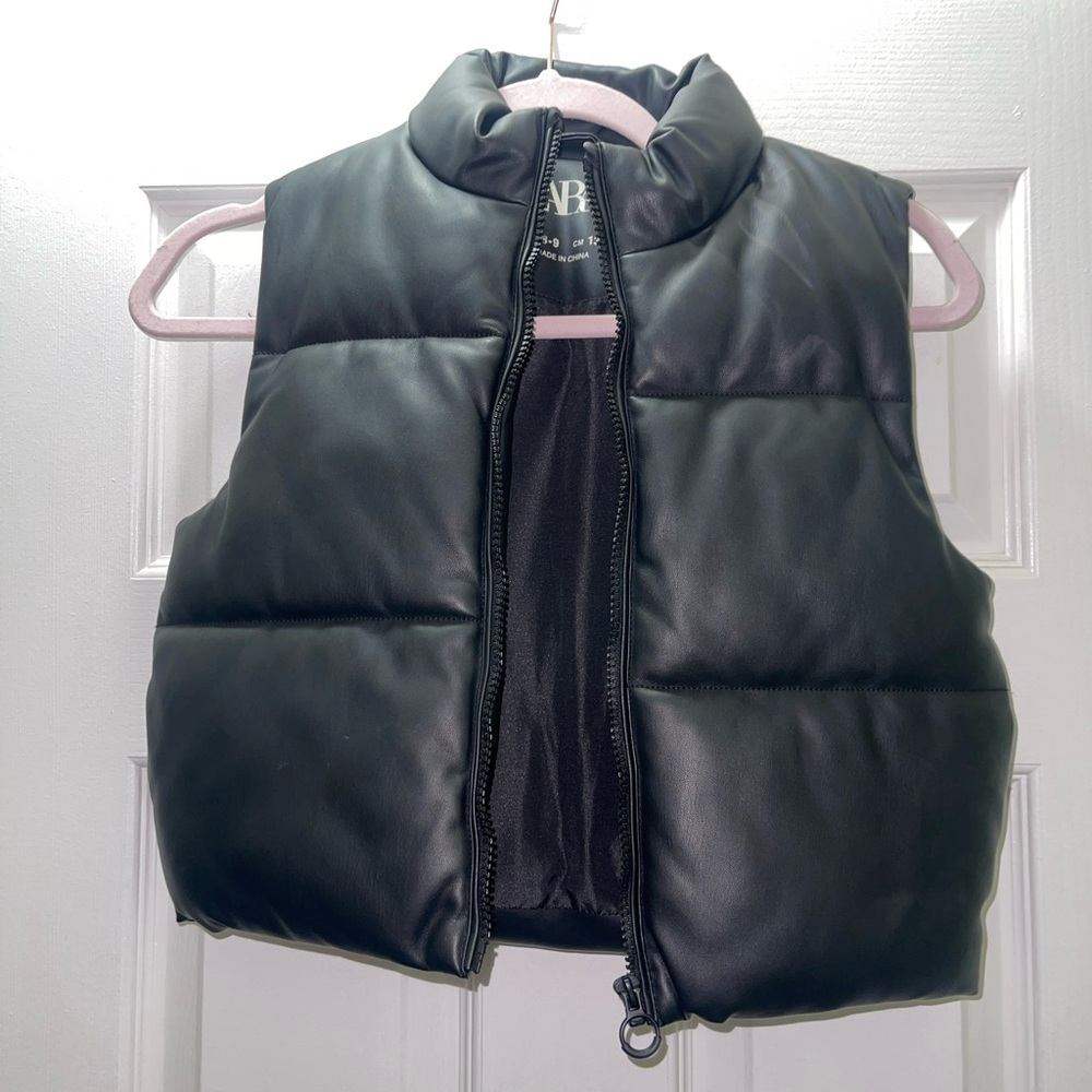 Zara Pleather Jacket Vest